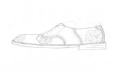 Saddle Shoe Line Drawing