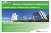 Programmes in Marketing & Management