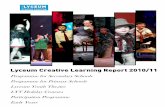 Lyceum Creative Learning Report 2010/11