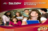Fox Valley Technical College Admissions Guide & Catalog
