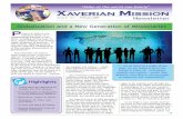 Xaverian Mission Newsletter - 2009 Jan-March: Globalization and a New Generation of Missionaries