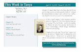 This Week in Tanya - April 15 - 21, 2012 - Nissan 23 - 29, 5772