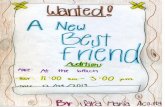 Wanted!  A New Best Friend