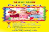 Toy&joy party planners cataloge