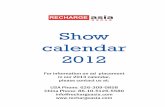 2012 Show Calendar
