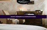 Chardon Mountain Lodges Terms & Conditions