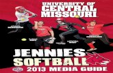 2013 Central Missouri Jennies Softball Media Guide