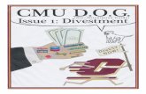 CMU DOG Issue 1: Divestment