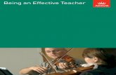 Being an Effective Teacher