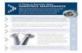 Free E-book: 10 simple tips for optimal dental handpiece maintenance