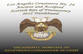 Los Angeles Consistory No. 26 2012 Trestleboard