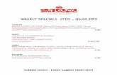 East London´s Weekly Specials 27.02.-05.03.2013