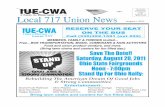 August 2011 IUE-CWA LOCAL 717 NEWSPAPER