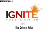 IGNITE POSSIBILITIES Final Delegate Mailer