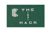 1921 Hack Yearbook