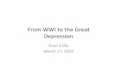 Economic History: The Great Depression