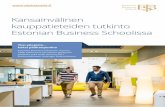 Estonian Business School International programmes