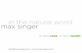 max singer's portfolio: in the natural world