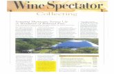 Wine Spectator Article