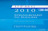 UPMG CONFERENCE PROGRAMME 2010