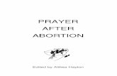Prayer after Abortion