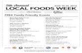 Free Family-Friendly Events for Local Foods Week