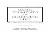 The Basic Elements of the Christian Life Vol. 1