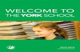 The York School Welcome Package 2014