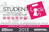 Student Lock-In Promotional & Sponsorship Pack 2013