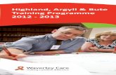 Highland, Argyll & Bute Training Programme 2012