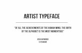 Artist Typeface Sketchbook