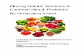 Finding natural solutions to common health problems