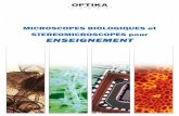 DISTRIMESURE OPTIKA catalogue microscopes biologiques et stéréomicroscopes pour l'enseignement 2010
