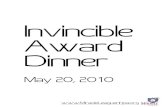 Invincible Award Dinner
