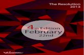 The Resolution Edition #4