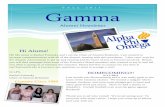 Alpha Phi Omega Alumni Newsletter Fall 2011