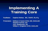 Implementing a training course