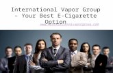 International Vapor Group – Your Best E-Cigarette Option