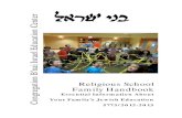 Religious School Family Handbook 5773/2012-13