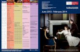 Theatre Royal Bath June 2013 - Feb 2014