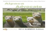 Alpaca Advocate 2014 Summer