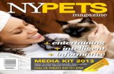NY Pets - Fall 2013 Media Kit