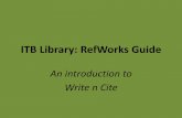 An introduction to Write n Cite at ITB Library