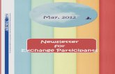 Newsletter for Exchange Participants May