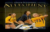 2011 Allegheny Volleyball Media Guide