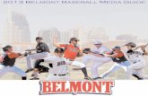 2013 Belmont Baseball Media Guide