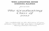 Andover High School Spring Concert 2012 Program