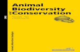 Animal Biodiversity and Conservation issue 25.2 (2002)