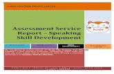 Assessment Service Report – Speaking Skill Development