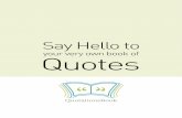 My Very Own Book of Quotes-Music